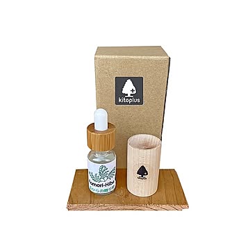 きときとき -森からの贈り物- 青森ヒバエッセンシャルオイル 10ml + 木製ディフューザー