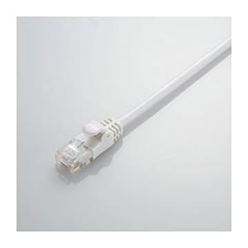 (まとめ)エレコム Gigabit やわらかLANケーブル(Cat6準拠) LD-GPY/WH1【×10セット】