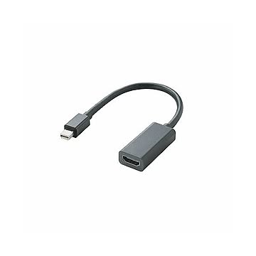 (まとめ)エレコム Mini DisplayPort-HDMI変換アダプタ AD-MDPHDMIBK×2セット