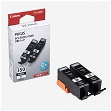 Canon キヤノン インクカートリッジ 純正 BCI-350XLPGBK2P 2本入り ブラック(黒)