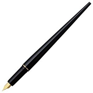 （まとめ） プラチナ デスクペン万年筆 ブラック（黒インク） DPQ-700A#1 1本 【×5セット】