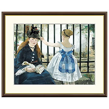 額絵 鉄道 エドゥアール・マネ 61x49.5cm 三幸