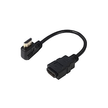 （まとめ）変換名人 HDMI L型ケーブル延長20（左L） HDMI-CA20LL×5セット