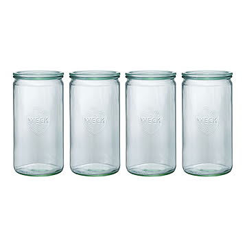 ストレートシェイプ 1550ml 4個セット WECK マークスインターナショナル WE-974