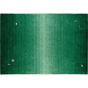 クレアギャベ プレーベル 防炎ラグマット 約50×80cm グリーン ホットカーペット対応