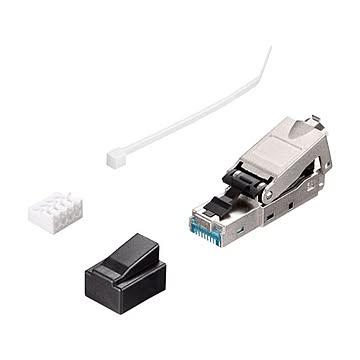 バッファロー Cat6A用STPタイプLANコネクター(工具不要) BLAC6ASTPNT10