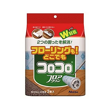 （まとめ）ニトムズ コロコロフロアクリンスペアテープ C4352 1パック（3巻）【×10セット】