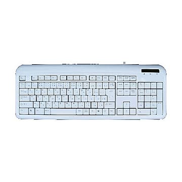 (まとめ)アオテック フルサイズ109キー日本語キーボード ホワイト AOK-109UPW×3セット