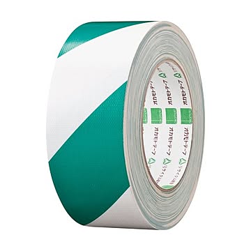 (まとめ) オカモト 布トラテープ 50mm×25m 緑/白 No.111トラGW 1巻 【×5セット】
