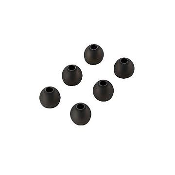 （まとめ）エレコム スペアイヤーキャップ EHP-CAP20LBK×5セット