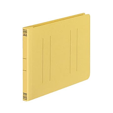 (まとめ) コクヨ フラットファイルV(樹脂製とじ具) A5ヨコ 150枚収容 背幅18mm 黄 フ-V17Y 1パック(10冊)  【×10セット】