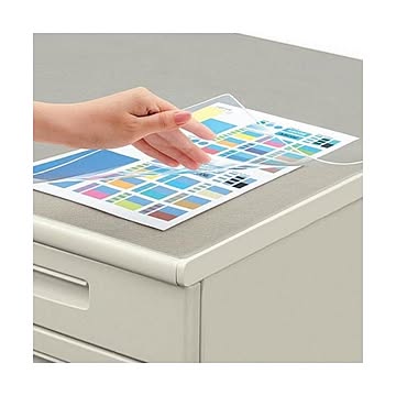 コクヨ デスクマット軟質（オレフィン・透明）ダブル（下敷付）1187×587mm ウォームグレー マ-1826M 1枚