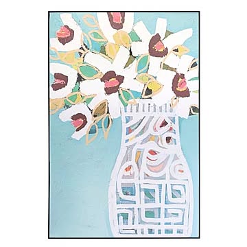 ボタニカル アートパネル 60cm×90cm×4cm ブラック m12520