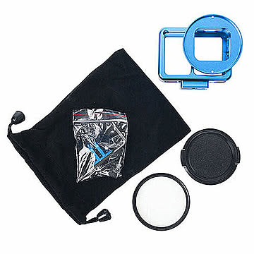 エツミ GoPro HERO7対応 アクションメタルプロテクターカバー ブルー VE-2222 管理No. 4975981848230