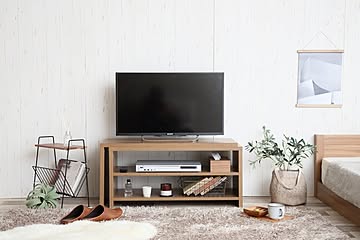 お部屋の置きたいスペースにピッタリ置ける伸縮できるテレビ台 スライドテレビボード
