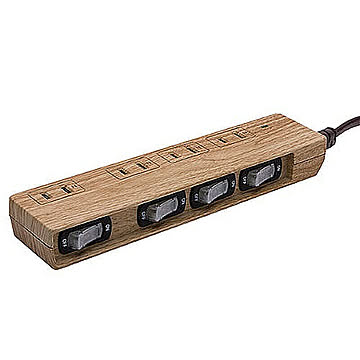 ファーゴ Fargo NATURAL WOOD TAP AC4個 スイッチ付 BEIGE PT403BEWD 管理No. 4589938782586