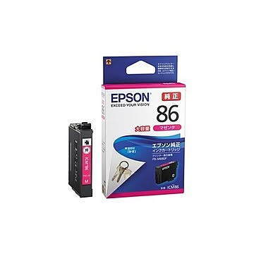 （まとめ）EPSON IJカートリッジICM86マゼンタ【×5セット】