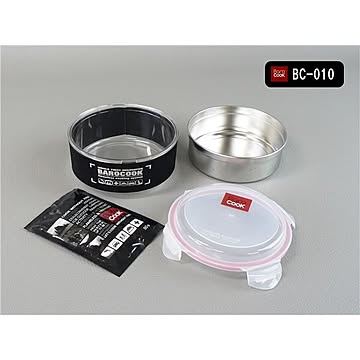 バロクック（BAROCOOK） 加熱式弁当箱【丸形／Mサイズ】 1000ml 【国内正規代理店品】【代引不可】【送料無料】