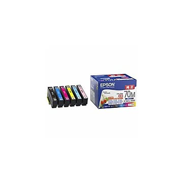 EPSON 純正インクカートリッジ（6色パック・ブラックのみ増量） IC6CL70M