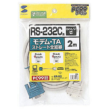 RS-232Cケーブル(モデム・TA用・2m) 管理No. 4969887553206