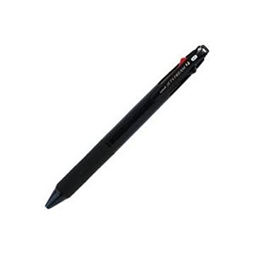 （まとめ）三菱鉛筆 JETSTREAMノック式4色BP 透明ブラック【×10セット】
