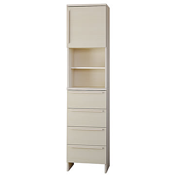 タカシン家具工業 ランドリーラック SA-1845TH ホワイト 幅45cm