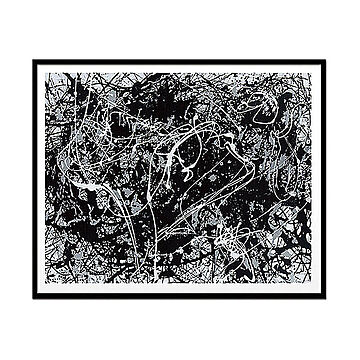 Jackson Pollock（ジャクソン ポロック） Number 331949 アートポスター（フレーム付き） m11925
