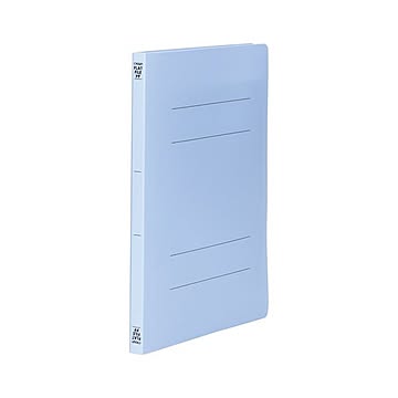 （まとめ） PPフラットファイル A4判タテ型（PP表紙）（背幅18mm） CR-FPA4S-BL 青 1冊入 【×30セット】