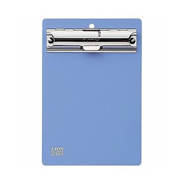 (まとめ) ライオン事務器 PETカラー用箋挟B6タテ ブルー No.205K 1枚  【×30セット】