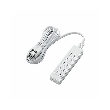 (まとめ)エレコム ほこりシャッター付き電源タップ T-ST02-22630WH×3セット