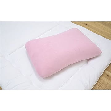 枕 ピロー 洗える 低反発 やわらかい マイクロソフト低反発モールド枕 ピンク 約40×60cm