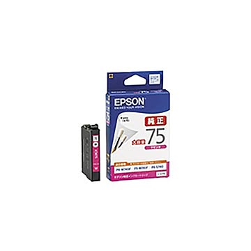 (業務用5セット) 【純正品】 EPSON エプソン インクカートリッジ 【ICM75 マゼンタ】 大容量インク