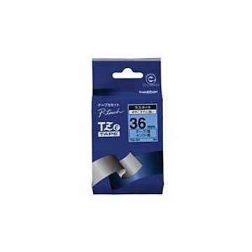 (業務用20セット) brother ブラザー工業 文字テープ/ラベルプリンター用テープ 【幅：36mm】 TZe-561 青に黒文字