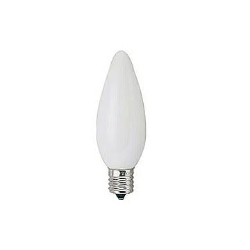 YAZAWA シャンデリア球10Wホワイト口金E12 C321210W 管理No. 4966307305520
