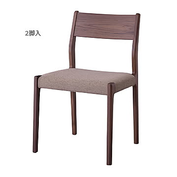 東谷 完成品 チェア 2脚入 JPC-121WAL 幅49x奥行48x高さ78cm