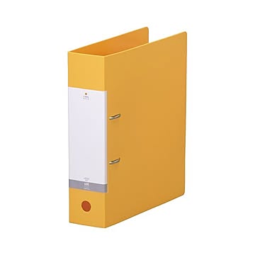 (まとめ) リヒトラブ リクエスト D型リングファイル A4タテ 2穴 650枚収容 背幅74mm 黄 G2280-5 1冊 【×30セット】