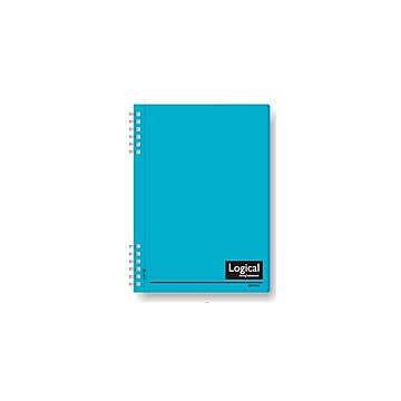 (業務用セット)ナカバヤシ スイング・ロジカルノート/Wリング A5 A罫 PP表紙 スカイブルー NW-A507-SA×10セット