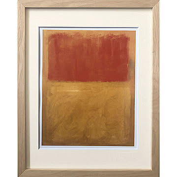 【bicosya/美工社】 Mark Rothko/マーク・ロスコ/ アートフレーム  Orange and Tan 1954