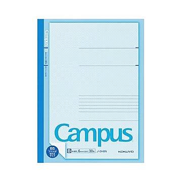 （まとめ） コクヨ キャンパスノート プリント貼付用B5 B罫 30枚 ノ-3HBN 1冊 【×30セット】