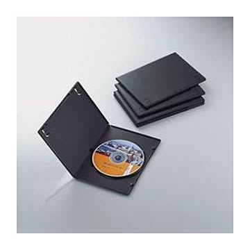 (まとめ)エレコム スリムDVDトールケース CCD-DVDS02BK【×20セット】