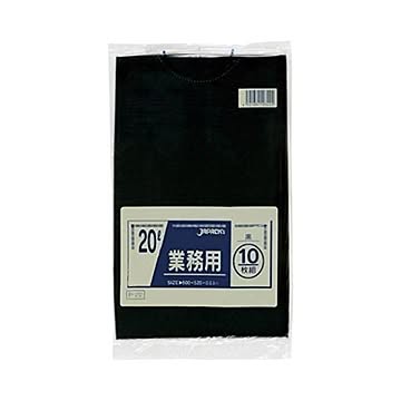 業務用20L 10枚入03LLD黒 P22 （60袋×5ケース）合計300袋セット 38-332