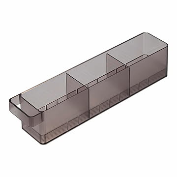 tower タワー (山崎実業) 冷蔵庫中収納ケース S 仕切り付きRefrigerator Storage Case with Dividers, Small 冷蔵庫内収納 キッチン トレー ケース