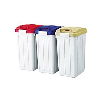 TRUSCO カラー分別ボックス 45L ブラウン TCH-03 1個 ×5セット