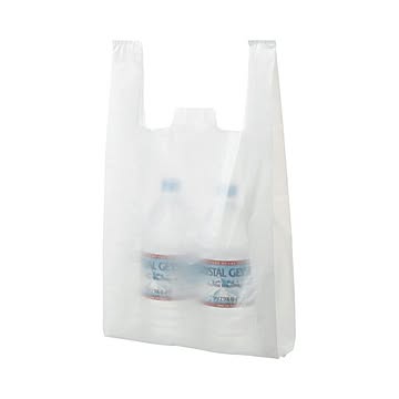 (まとめ) TANOSEE 乳白レジ袋 30号 ヨコ265×タテ480×マチ幅130mm 1パック（100枚）  【×30セット】