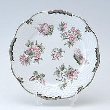 ヘレンド　ビクトリア・プラチナ　プレート19cm　VBOG-X1-PT-0517-0-00　洋食器　ハンガリー　ハンドペイント