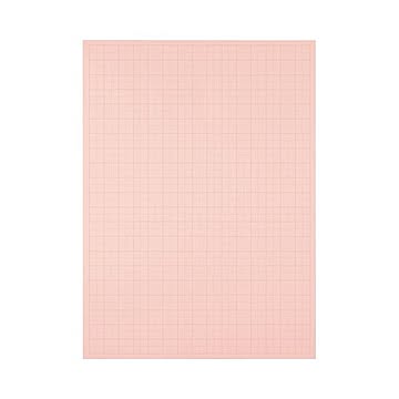 (まとめ) TANOSEE 模造紙（プルタイプ） 本体 788×1085mm 50mm方眼 ピンク 1ケース（20枚） 【×10セット】