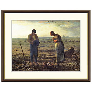 額絵 晩鐘 ジャン＝フランソワ・ミレー 42x34cm 三幸