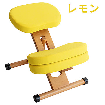 宮武製作所 プロポーションチェアキッズ 補助クッション付き レモン CH-889CK