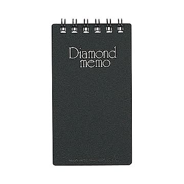 (まとめ) ミドリ ダイヤメモ＜S＞ 黒 19001-011 1セット(10冊) 【×30セット】