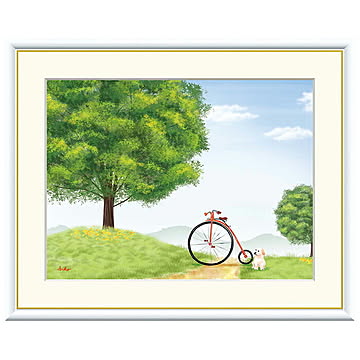 額絵 けやきの木 鈴木みこと 52x42cm 三幸